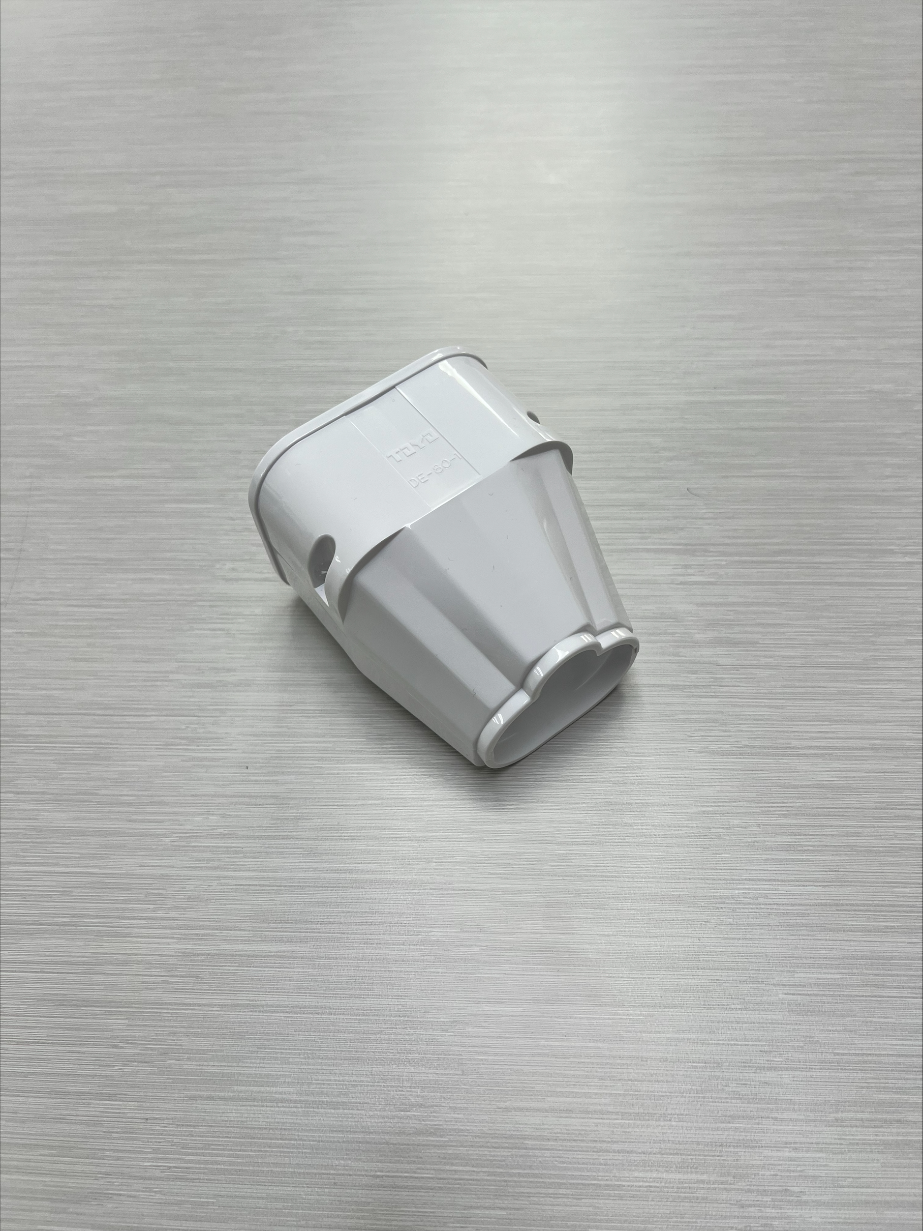 Duct End Socket 80mm White WDE-80