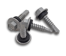 25MM HEX HEAD STEEL SCREW PK50